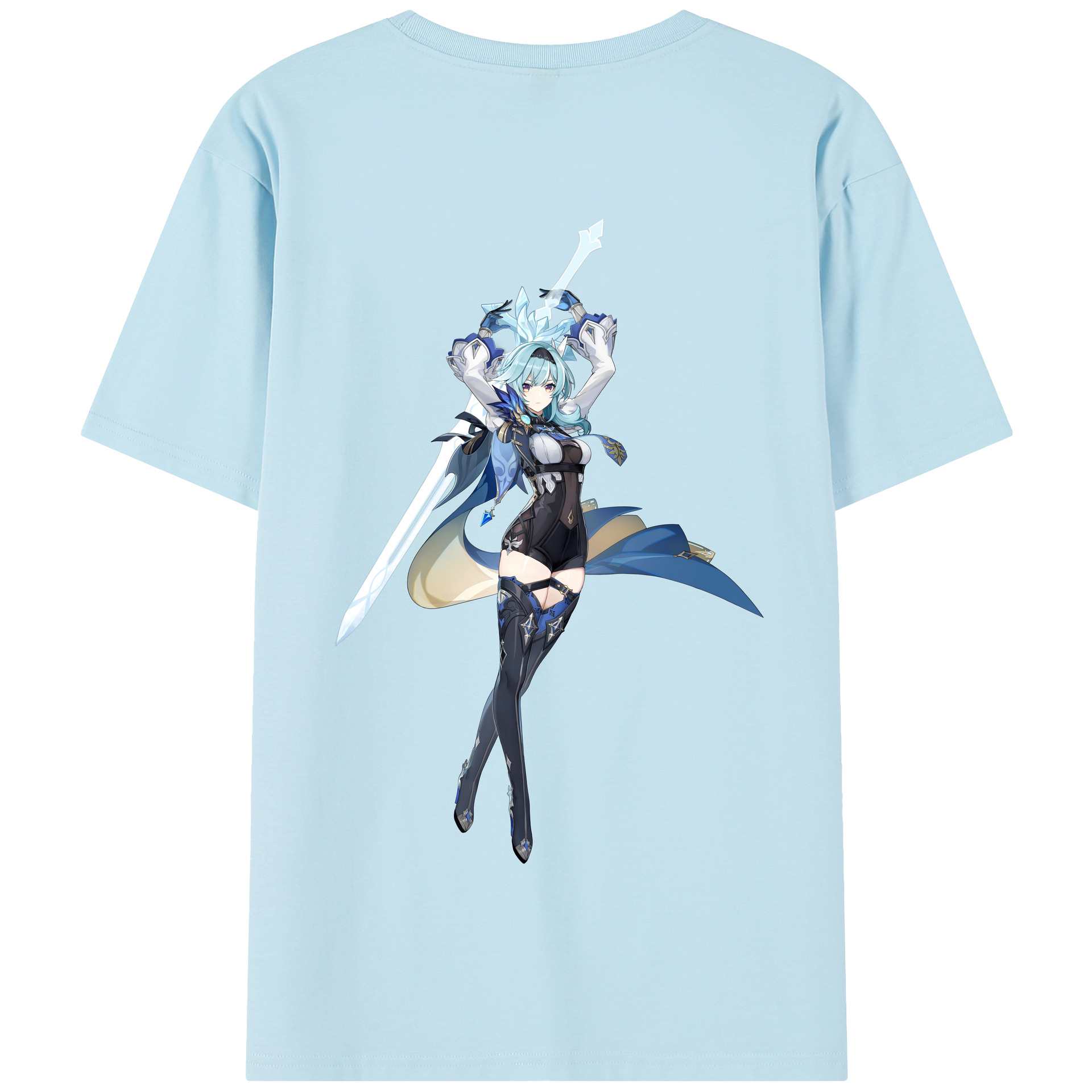 げんし神 优菈 ゆうら genshin Yūra 綿100％半袖Tシャツ（背面プリント）
